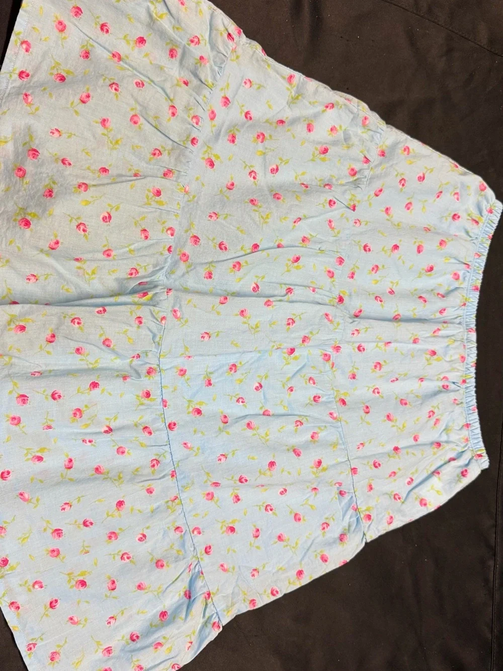 The Children's Place Light Blue Floral Smocked Tank & Tiered Skirt Set - Picture 3 of 4